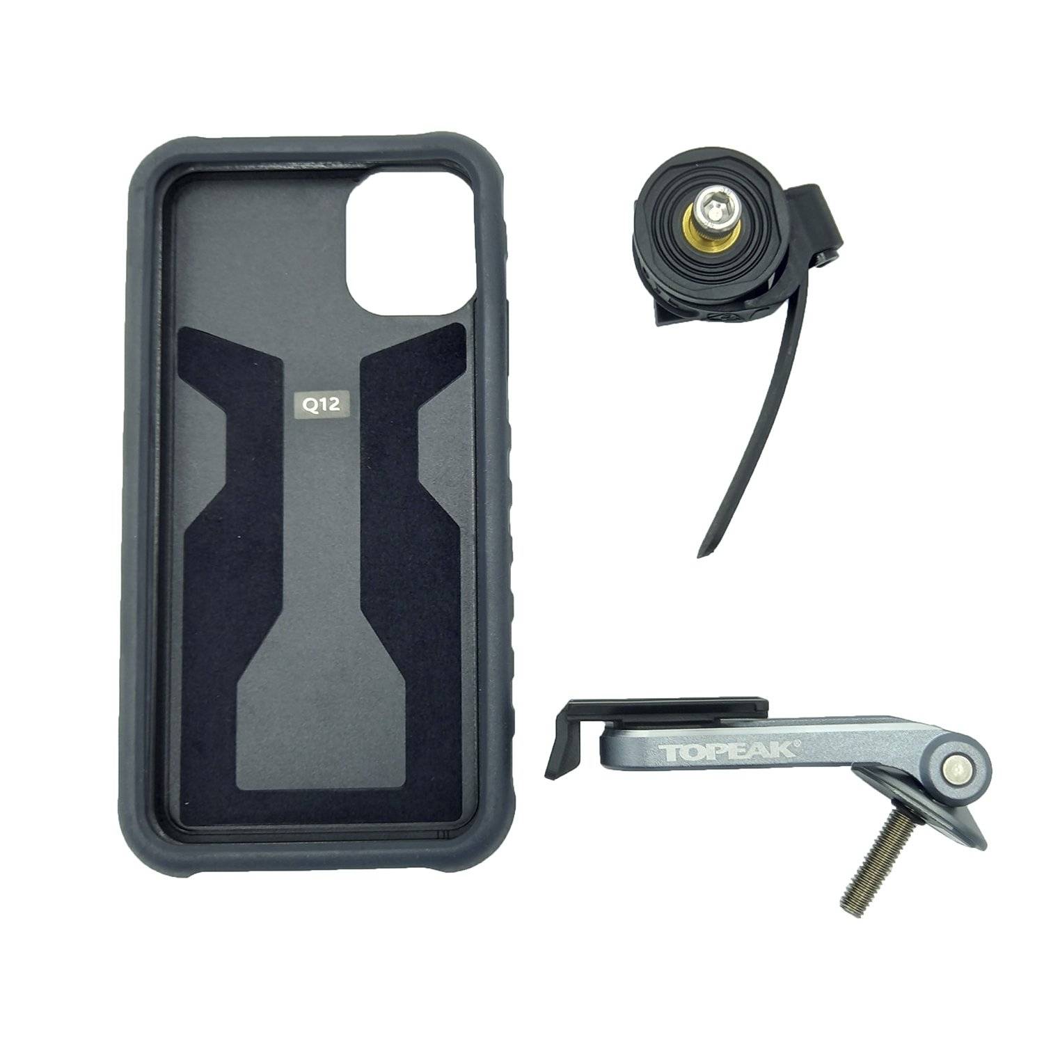 Купить чехол для смартфона topeak ridecase w/ridecase mount works w/iphone  11, с креплением, black/gray, tt9862bg, цена в интернет магазине  Навелосипеде.рф